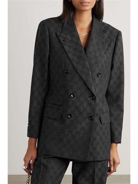 gucci microprint jacket|Gucci blazers for women.